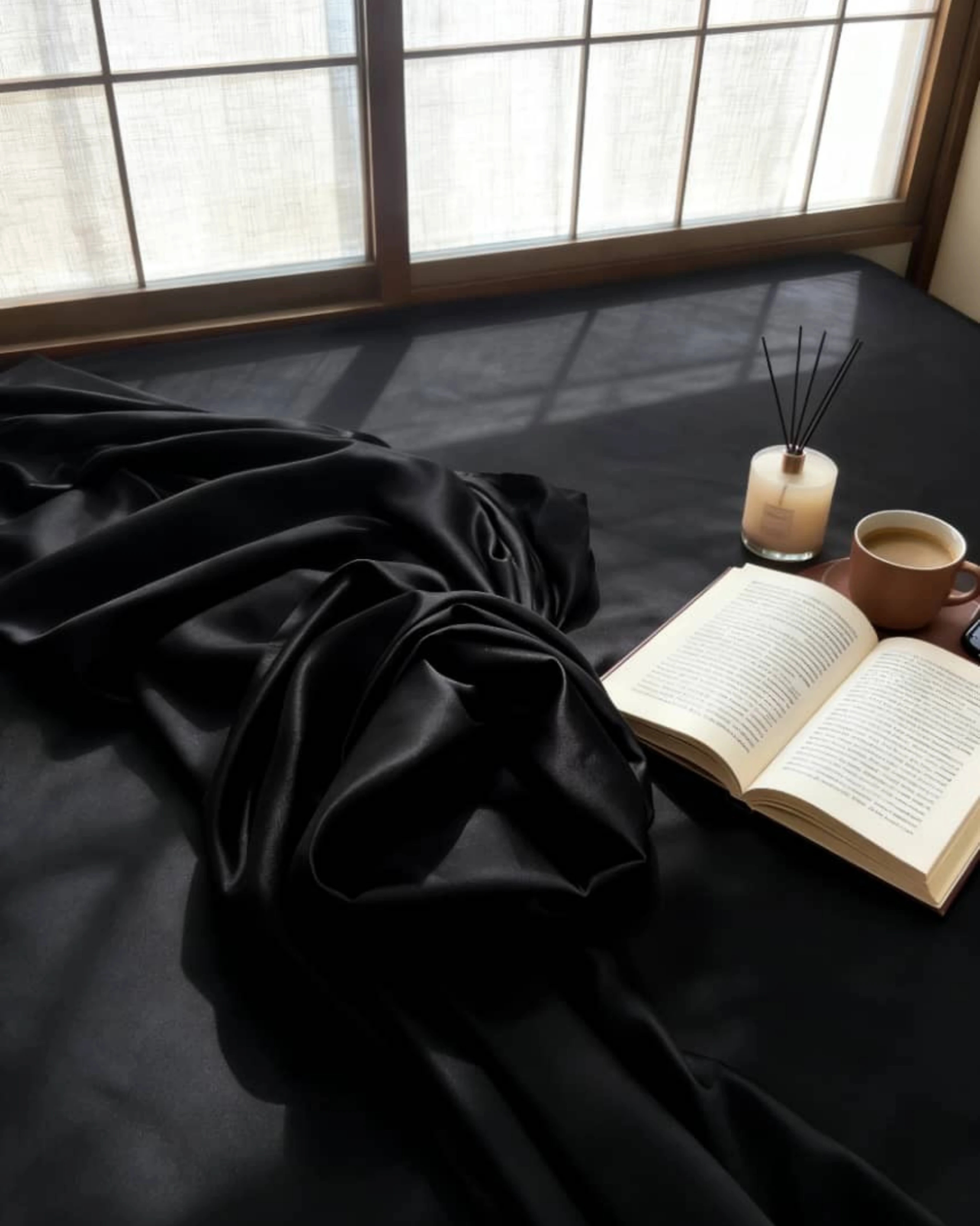 Noir Black Bedsheet Set