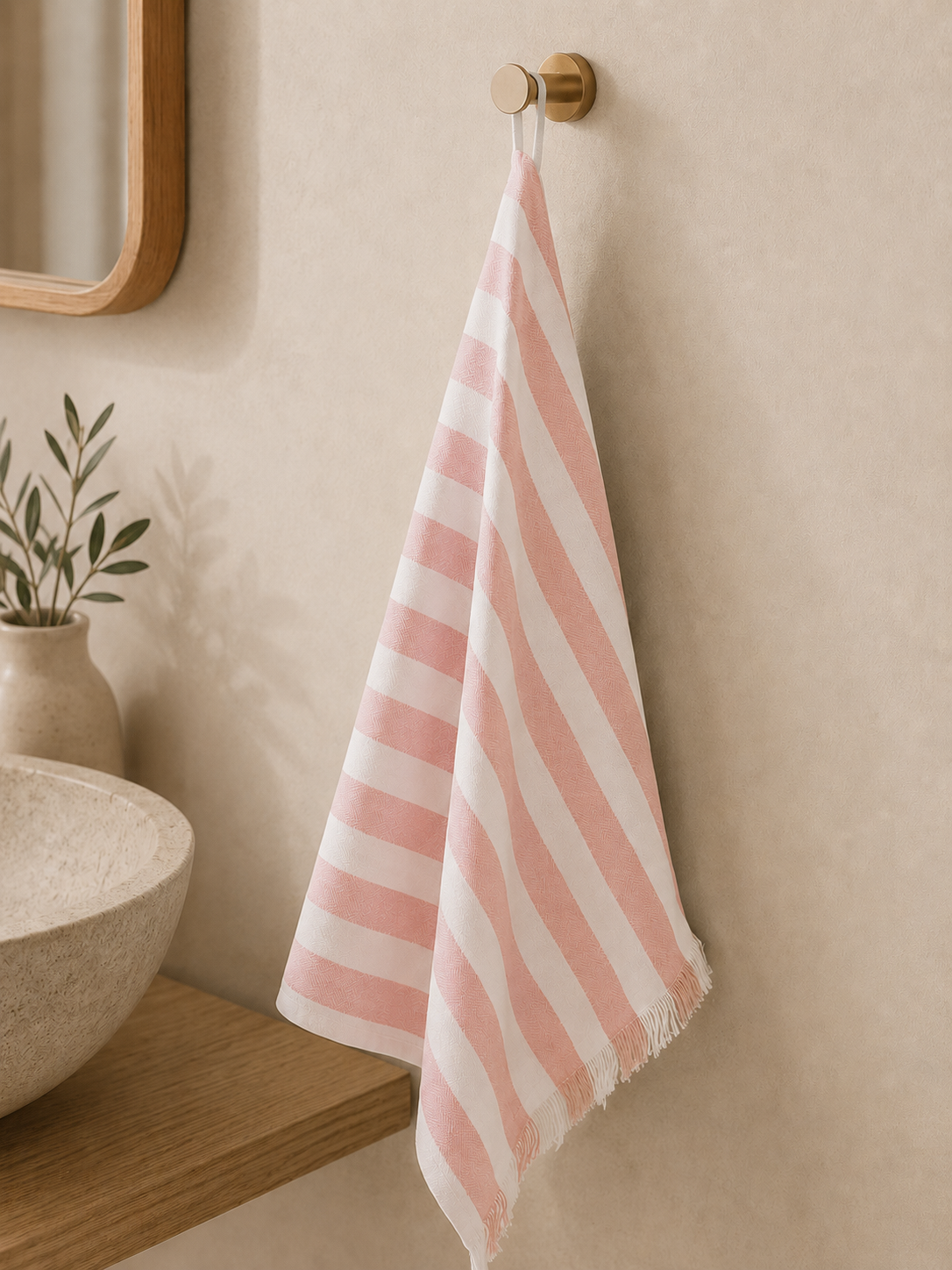 BLUSH PINK BAMBOO TURKISH TOWEL