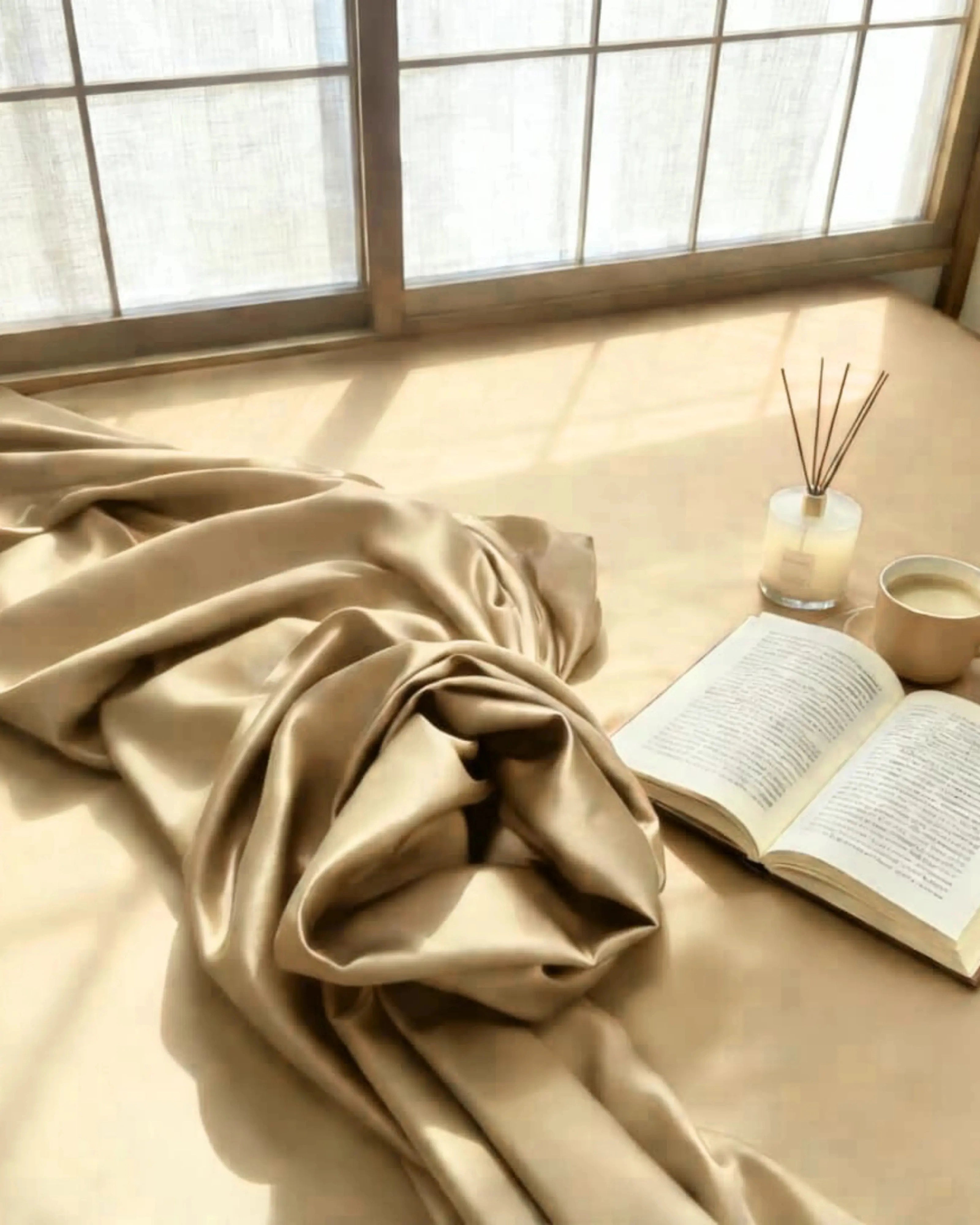 Aesthetic Beige Bedsheet Set