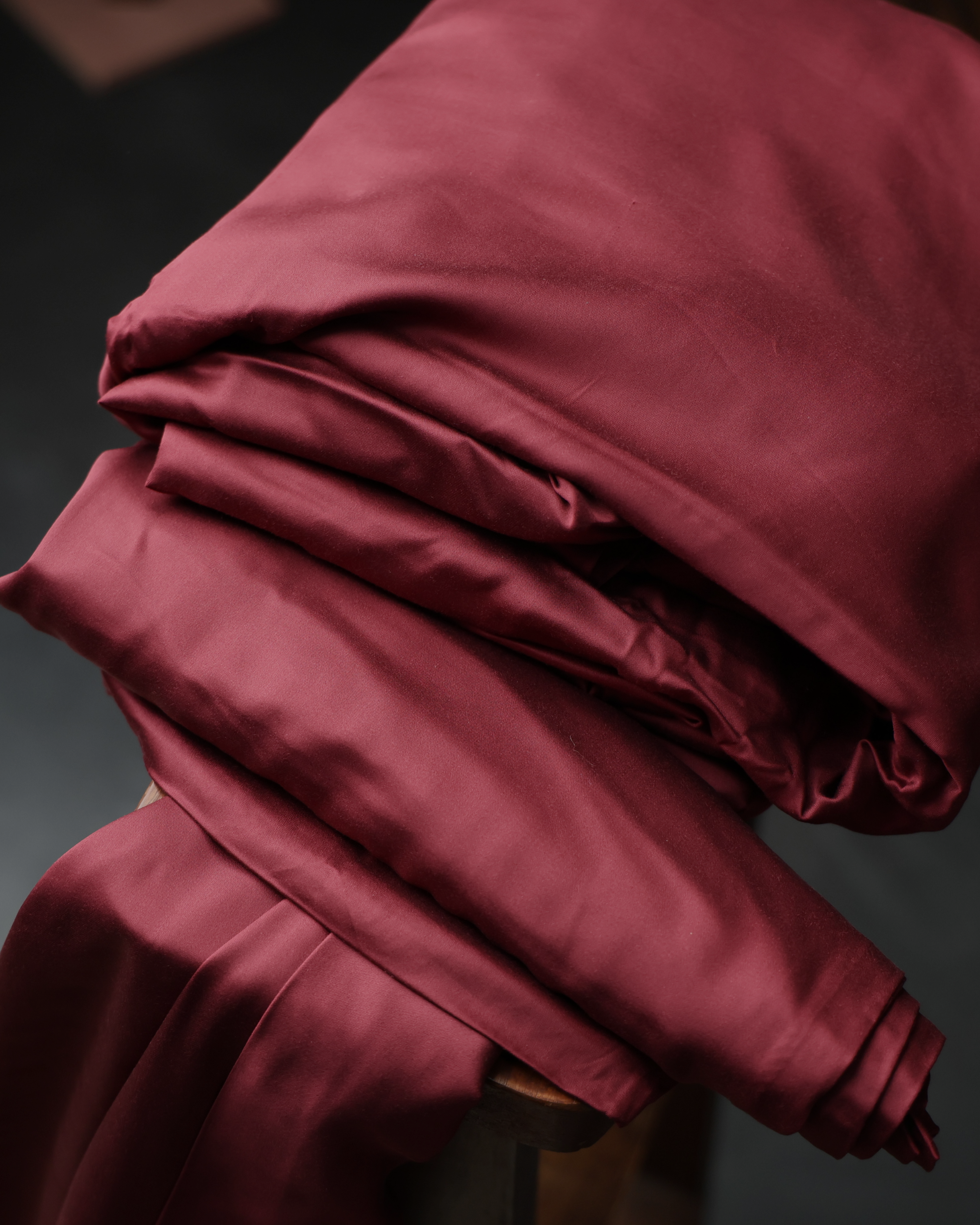 Wine Red Bedding Set