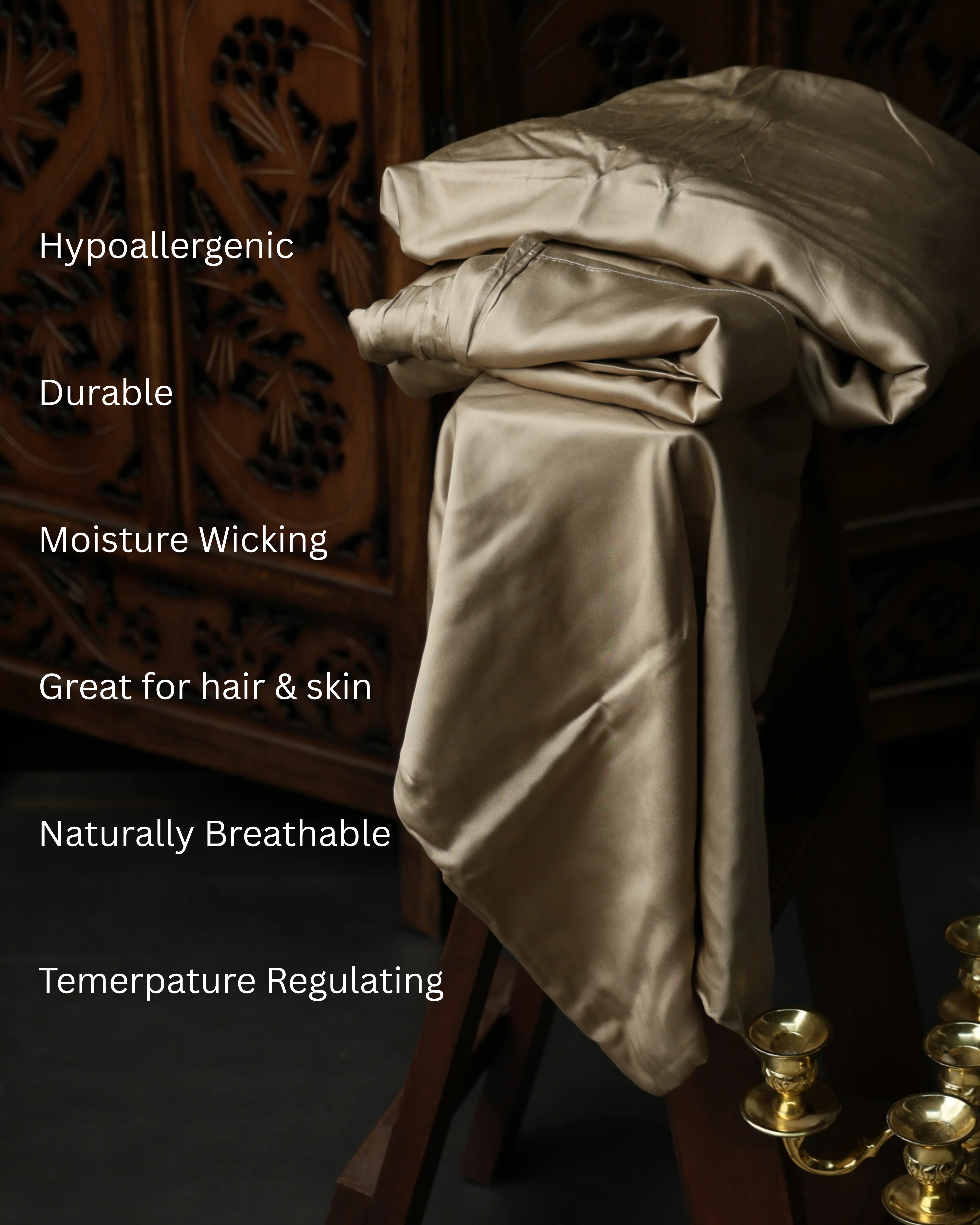 Aesthetic Beige Bedsheet Set